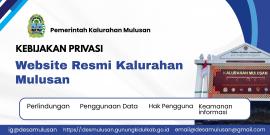 Kebijakan Privasi Website Pemerintah Kalurahan Mulusan